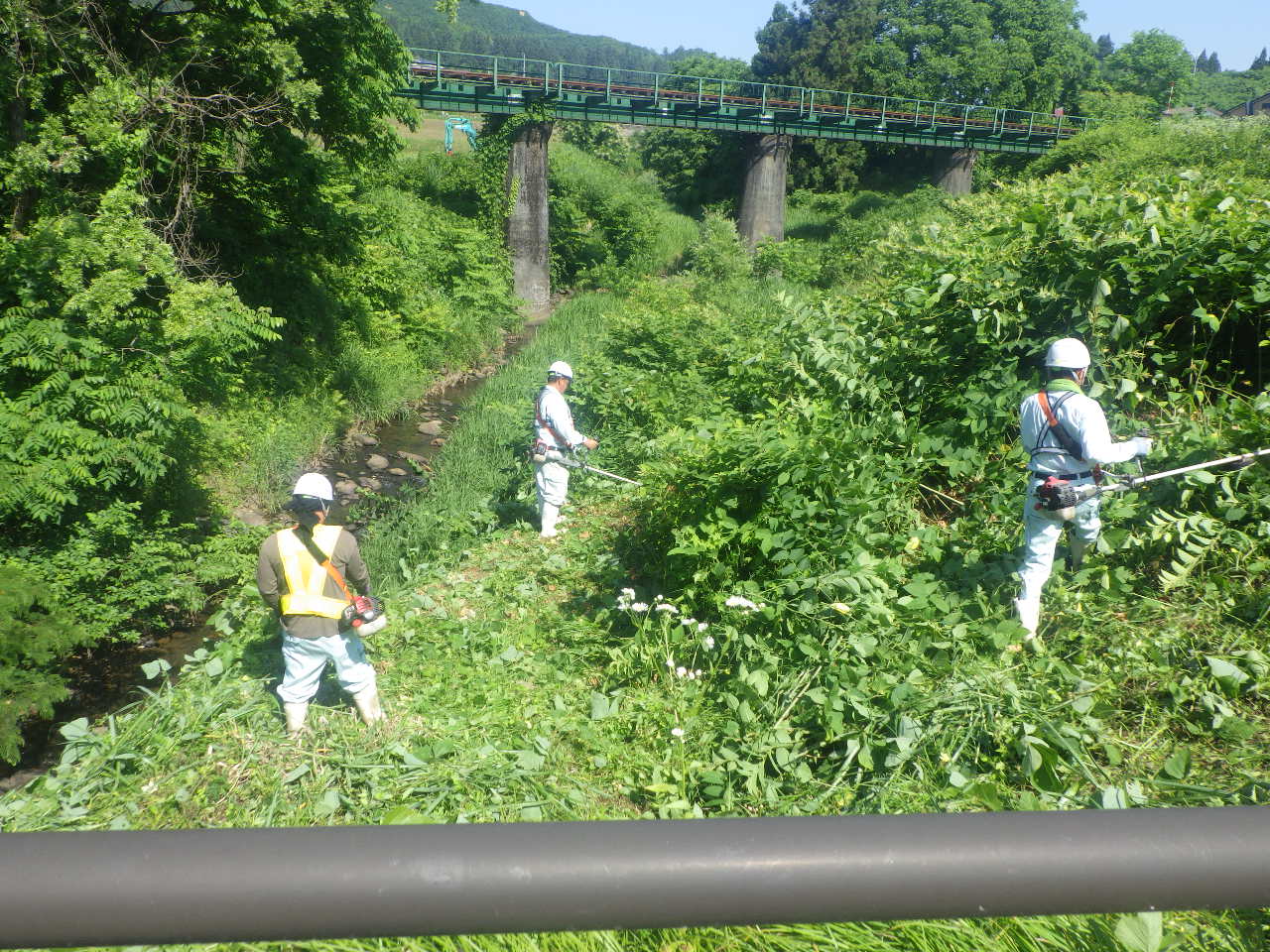 小屋柄川 河川除草作業